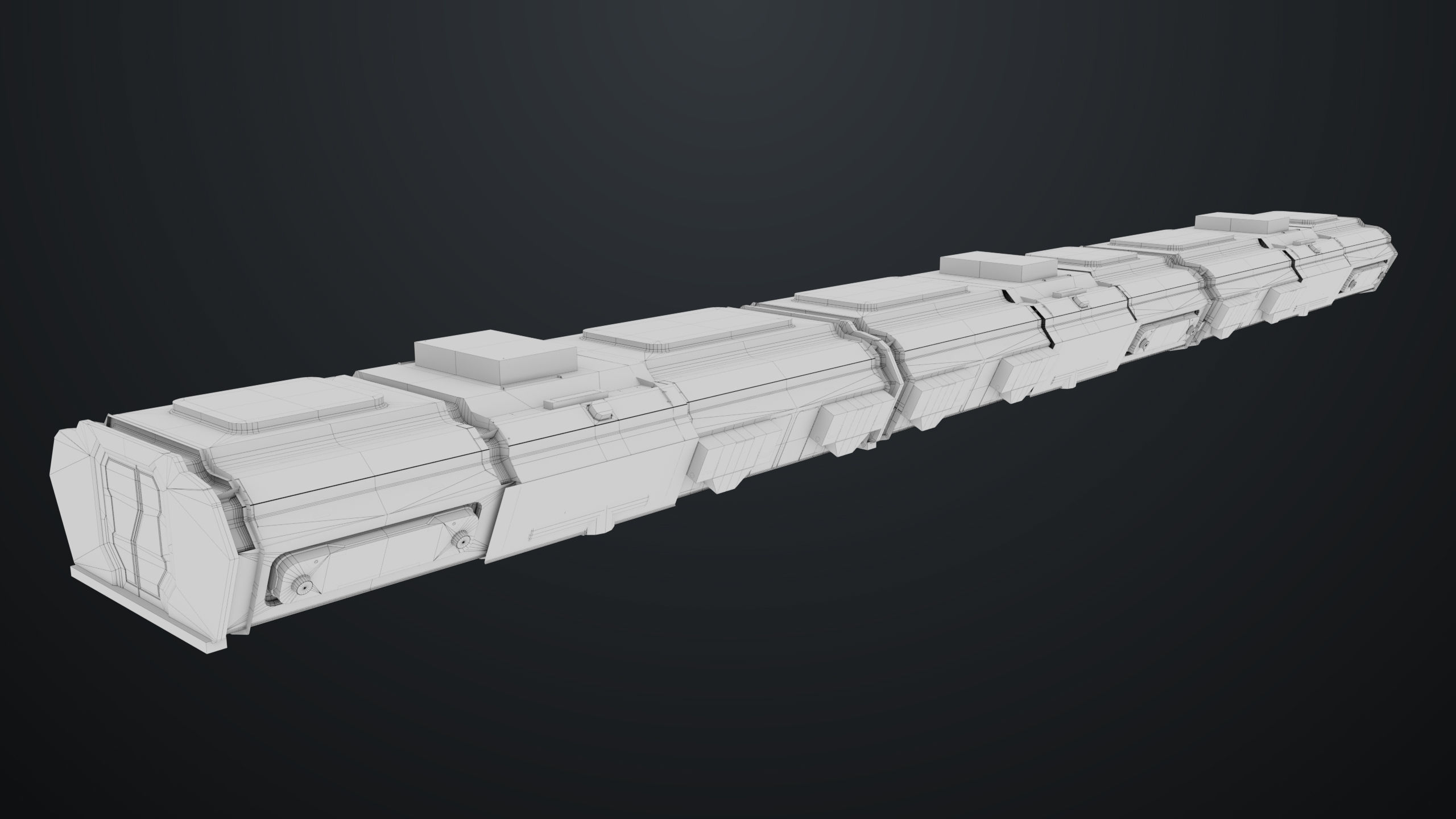 3D Sci-Fi Corridor 02 All PBR Unity UE Textures Low-poly 3D model_40