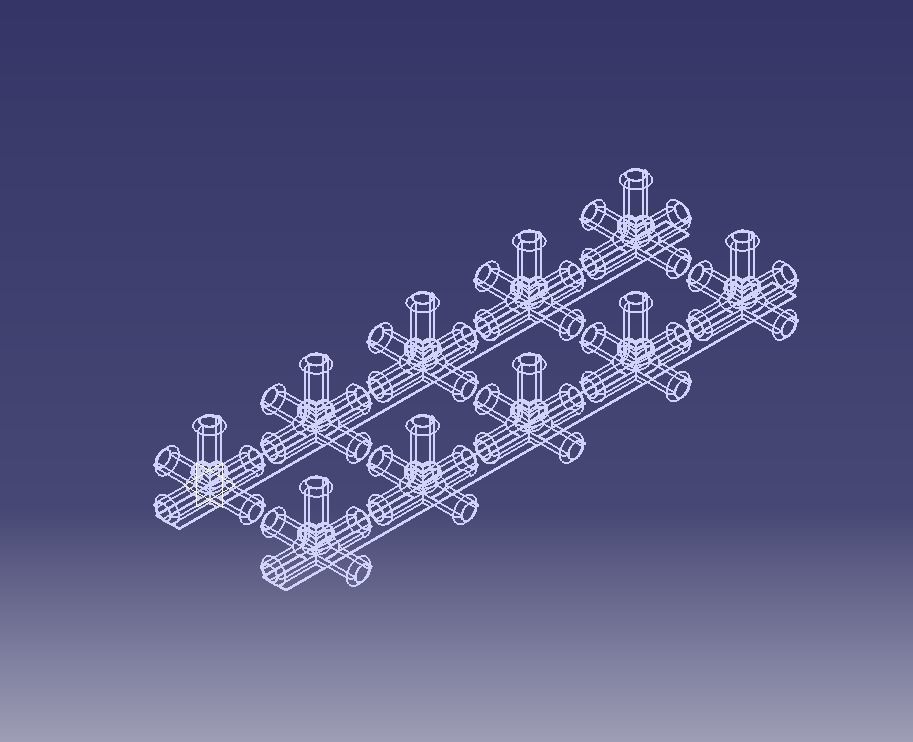 Aquarium Air Pipe 5 Way 270 Connector 3D print model_23