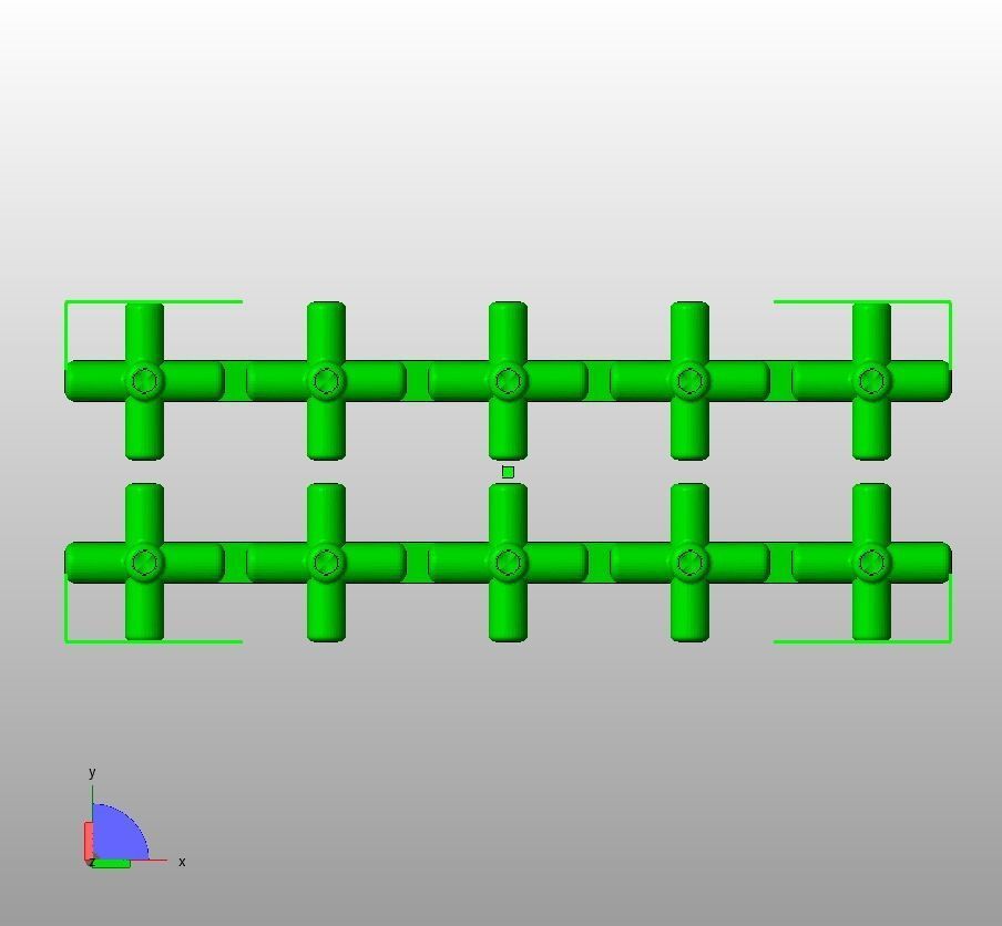 Aquarium Air Pipe 5 Way 270 Connector 3D print model_12