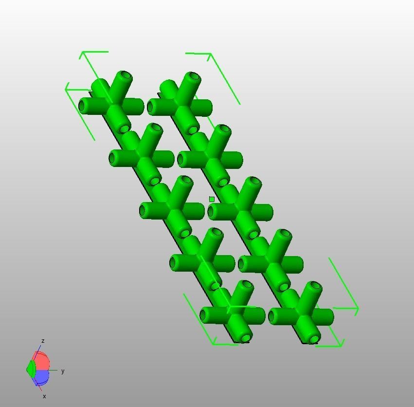Aquarium Air Pipe 5 Way 270 Connector 3D print model_15