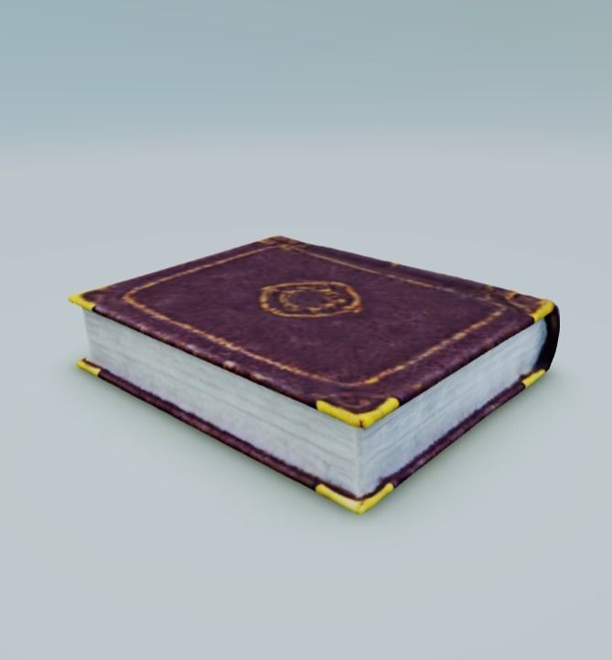 Immersive 3D Book Model for Gaming 3D model_1