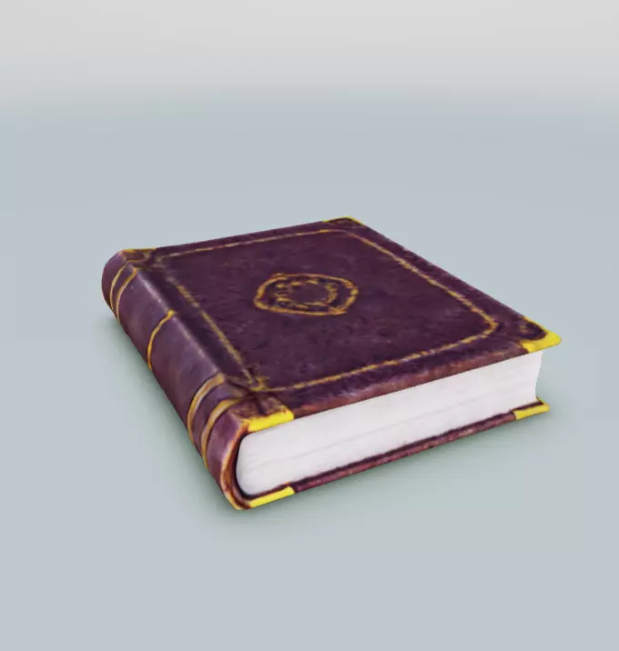 Immersive 3D Book Model for Gaming 3D model_0
