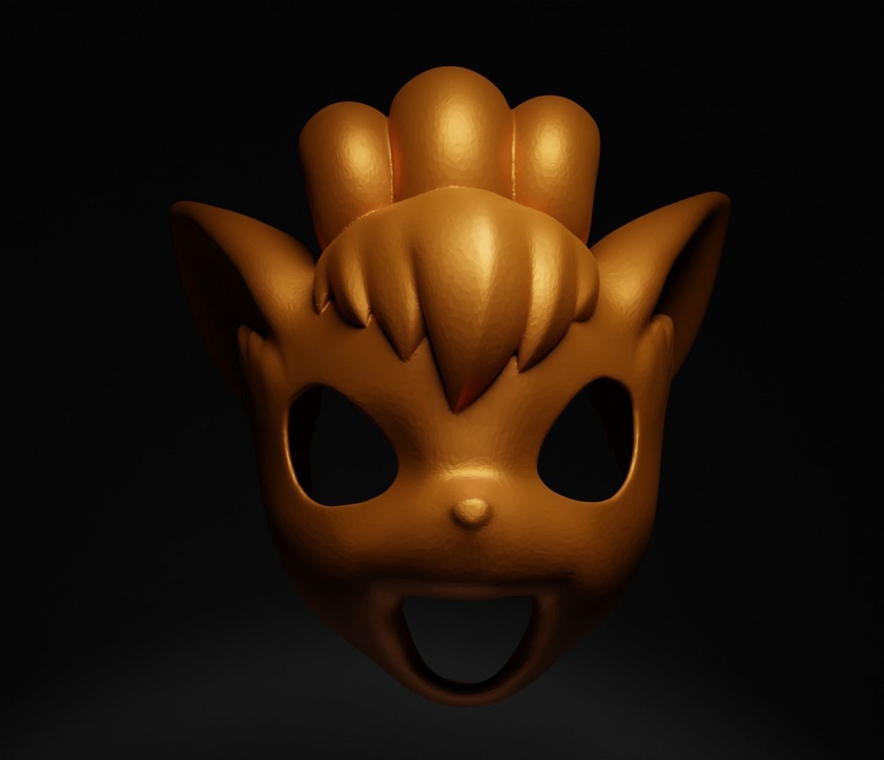 Vulpix - Pokemon Cosplay Costume Face Mask  3D print model_30