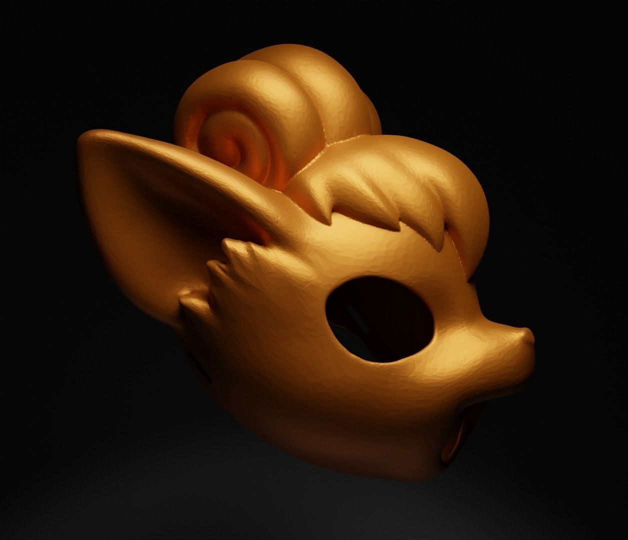Vulpix - Pokemon Cosplay Costume Face Mask  3D print model_22