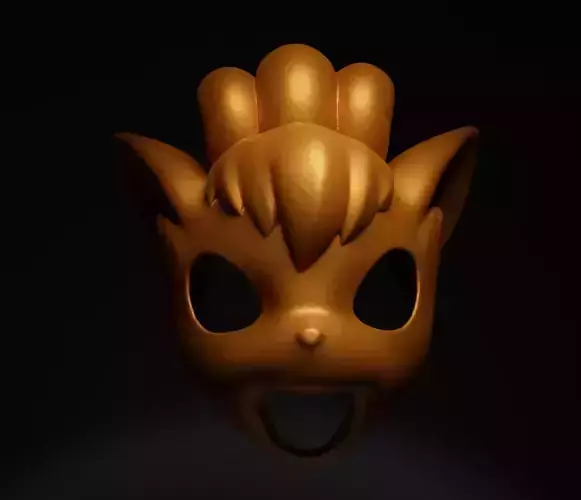 Vulpix - Pokemon Cosplay Costume Face Mask  3D print model Vulpix - Pokemon Cosplay Costume Face Mask  3D print model