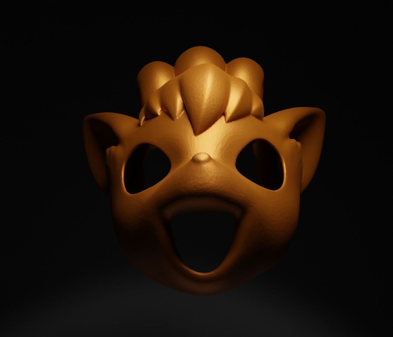 Vulpix - Pokemon Cosplay Costume Face Mask  3D print model_19