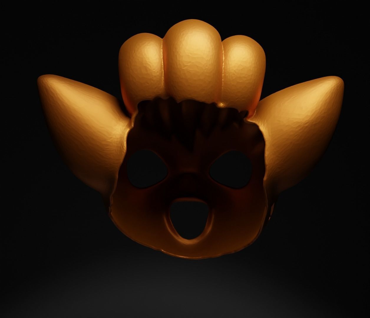 Vulpix - Pokemon Cosplay Costume Face Mask  3D print model_4