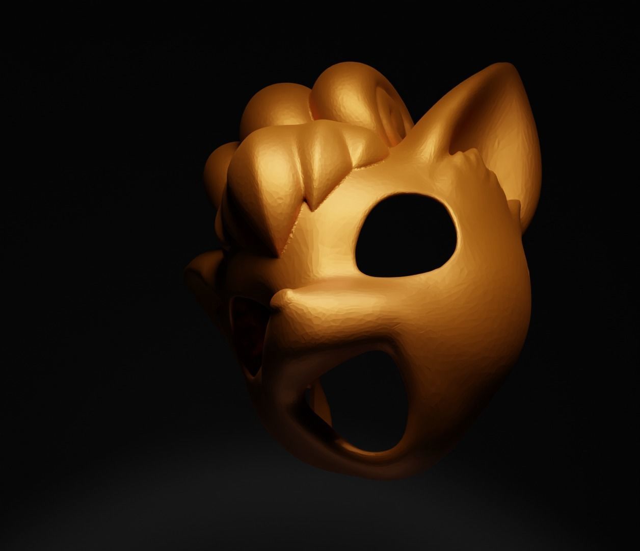 Vulpix - Pokemon Cosplay Costume Face Mask  3D print model_9