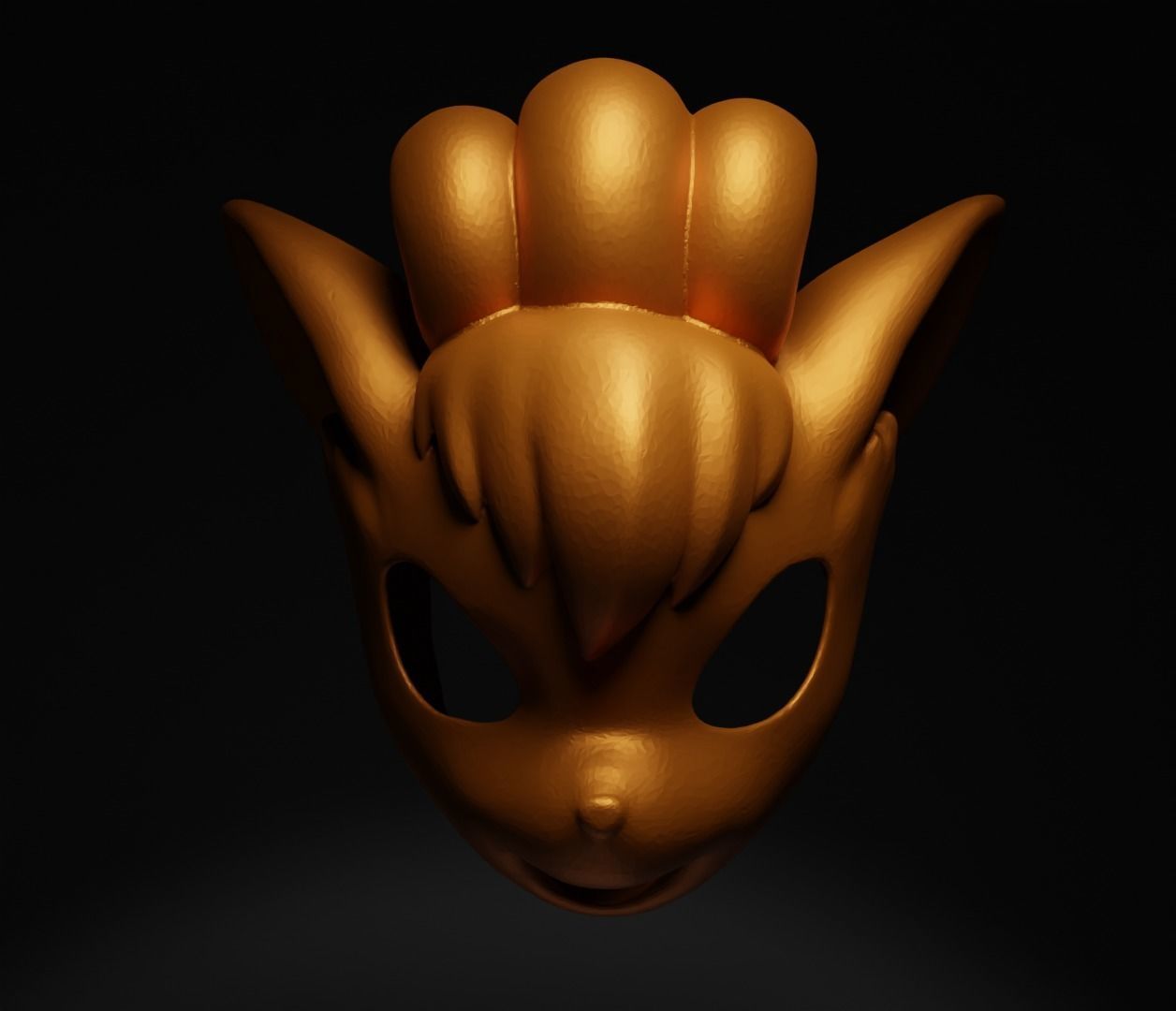 Vulpix - Pokemon Cosplay Costume Face Mask  3D print model_17