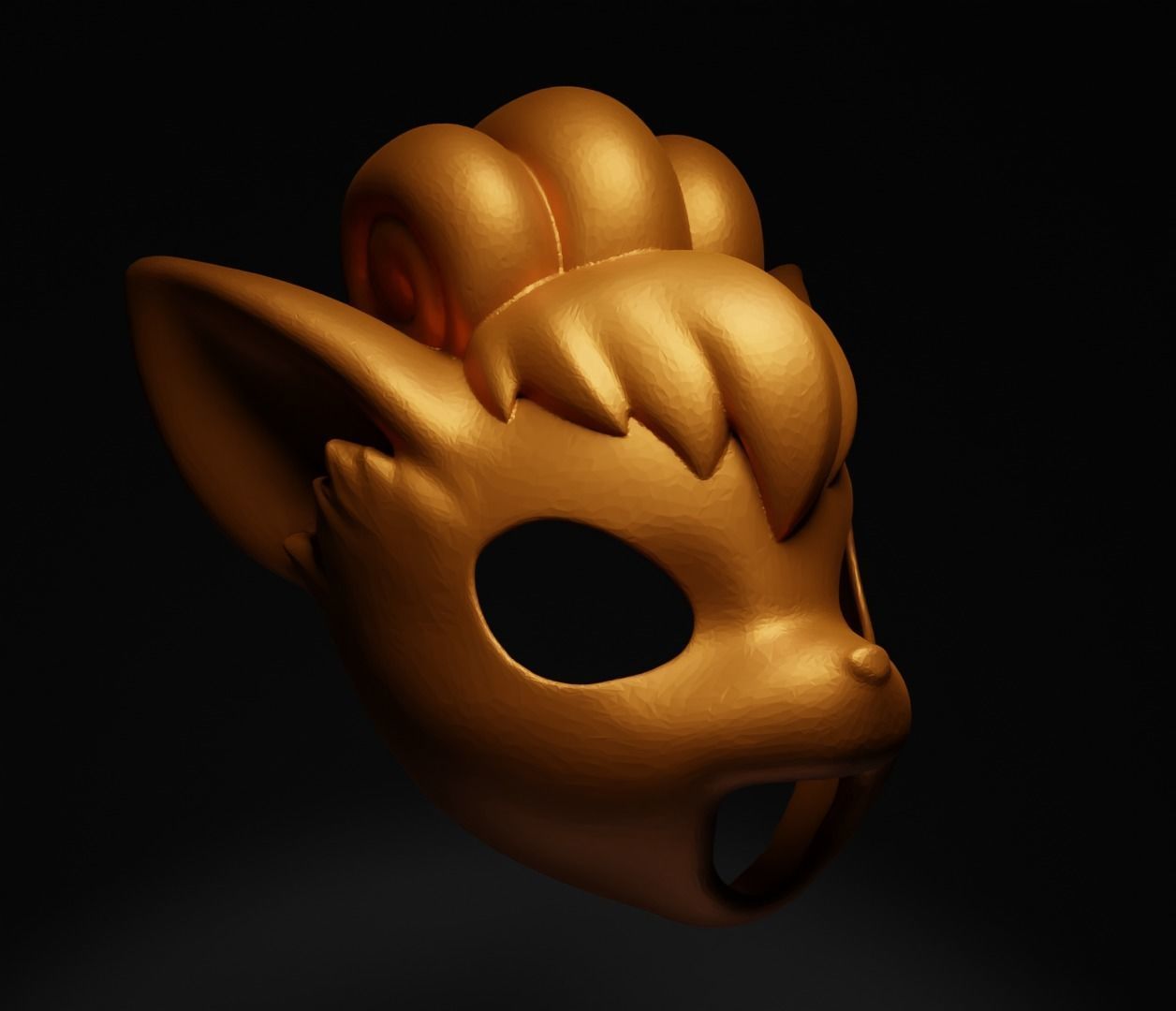 Vulpix - Pokemon Cosplay Costume Face Mask  3D print model_32