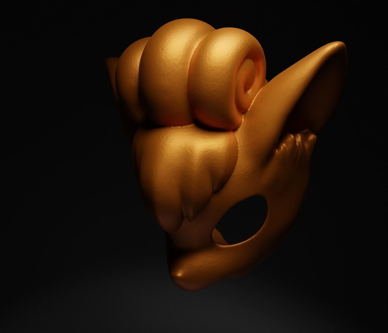 Vulpix - Pokemon Cosplay Costume Face Mask  3D print model_8