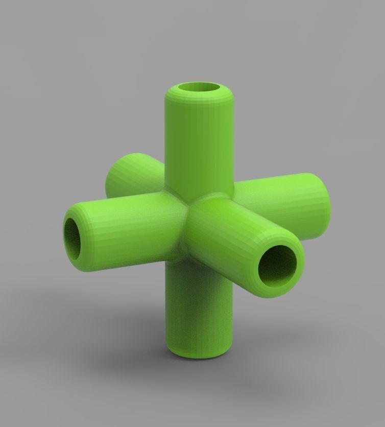  Aquarium Air Pipe Connector 360 3D print model_74