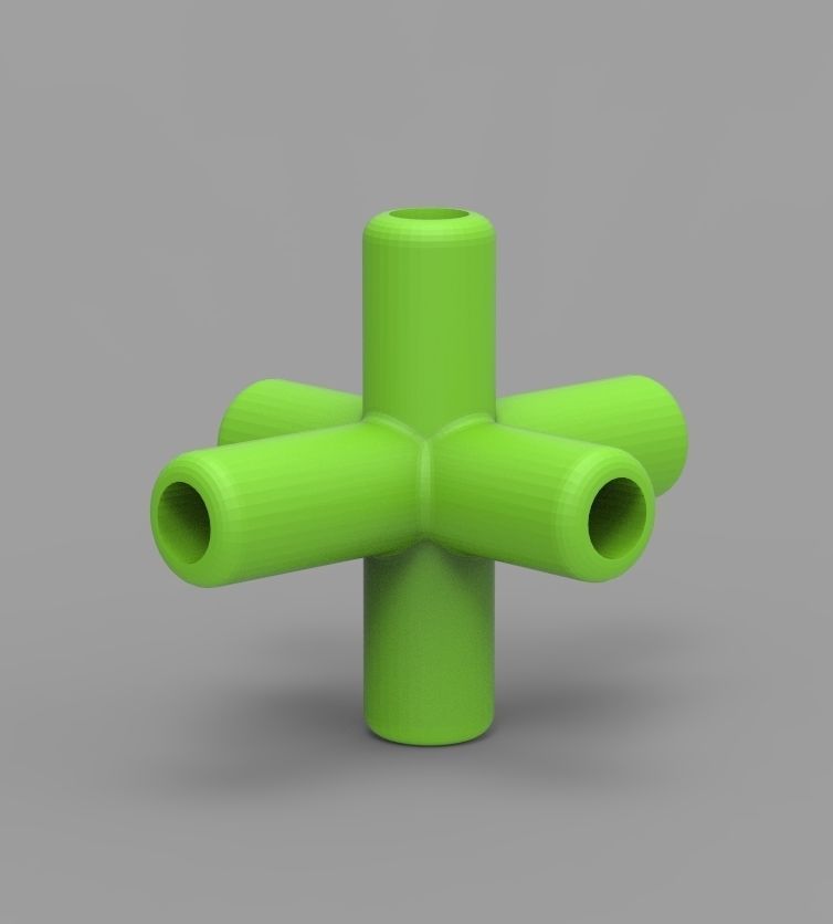  Aquarium Air Pipe Connector 360 3D print model_73