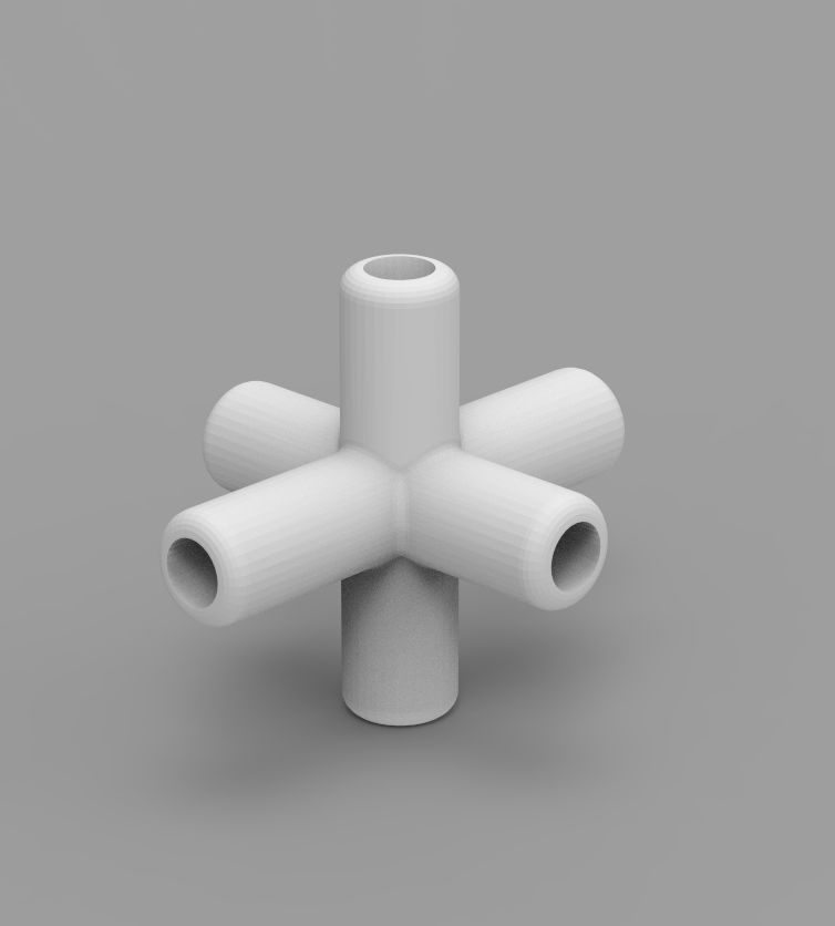  Aquarium Air Pipe Connector 360 3D print model_55