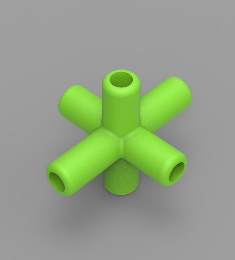  Aquarium Air Pipe Connector 360 3D print model_72