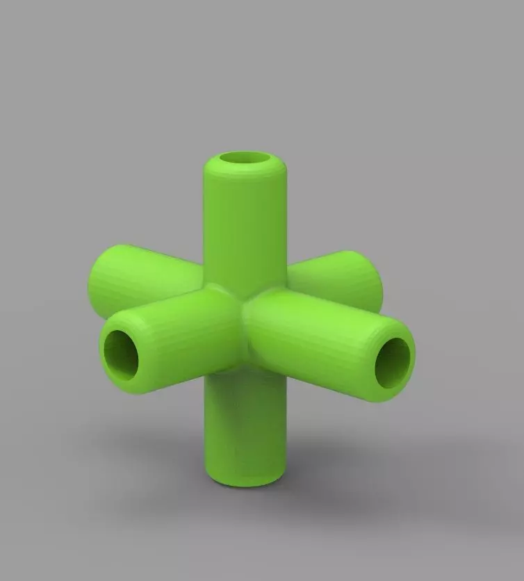  Aquarium Air Pipe Connector 360 3D print model_0