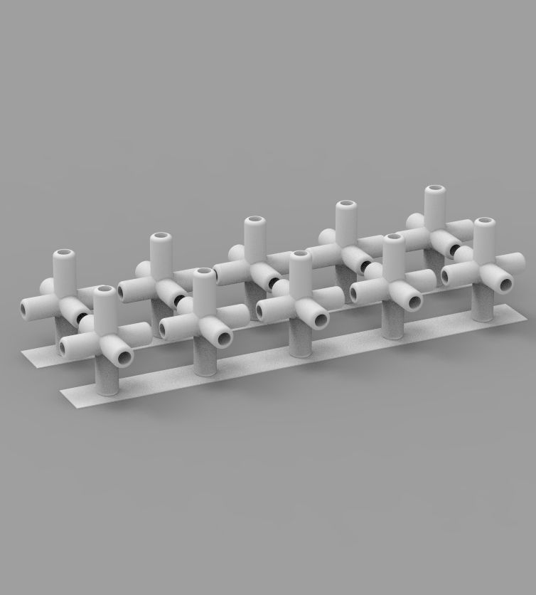  Aquarium Air Pipe Connector 360 3D print model_25