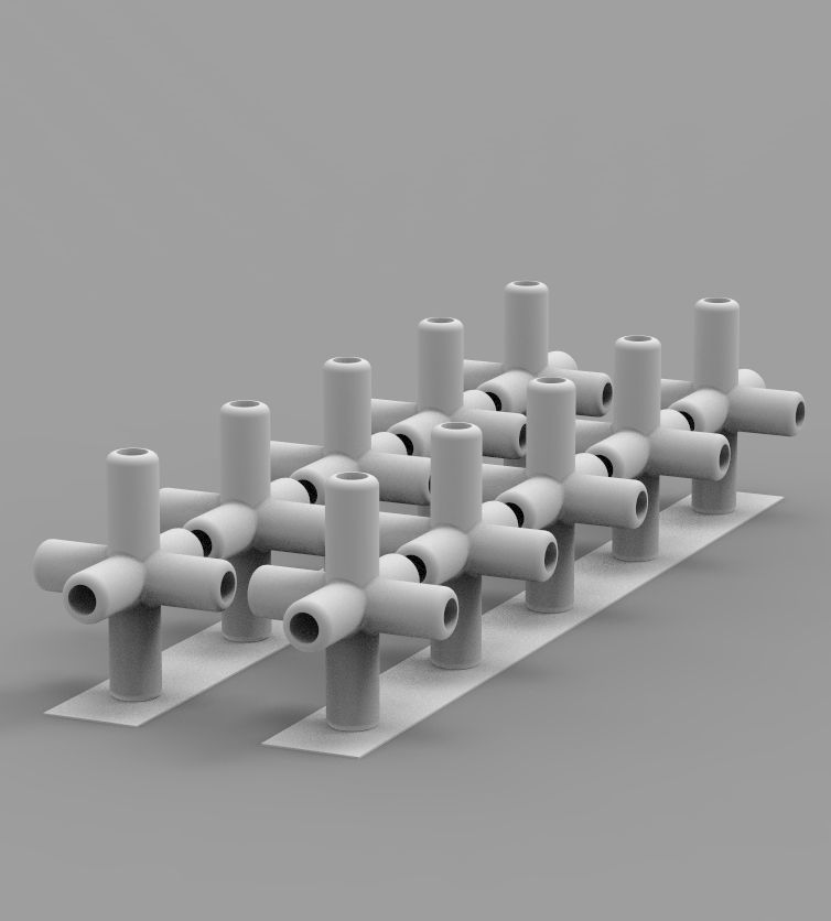  Aquarium Air Pipe Connector 360 3D print model_29