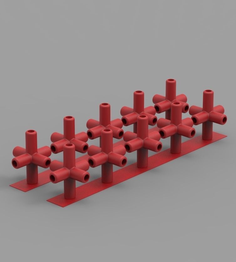  Aquarium Air Pipe Connector 360 3D print model_46