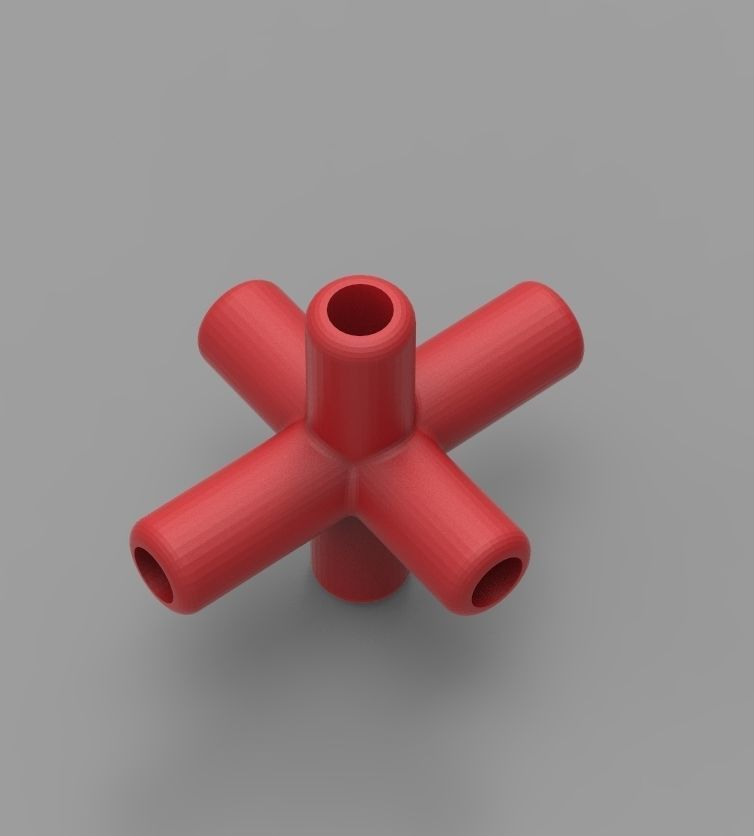  Aquarium Air Pipe Connector 360 3D print model_63