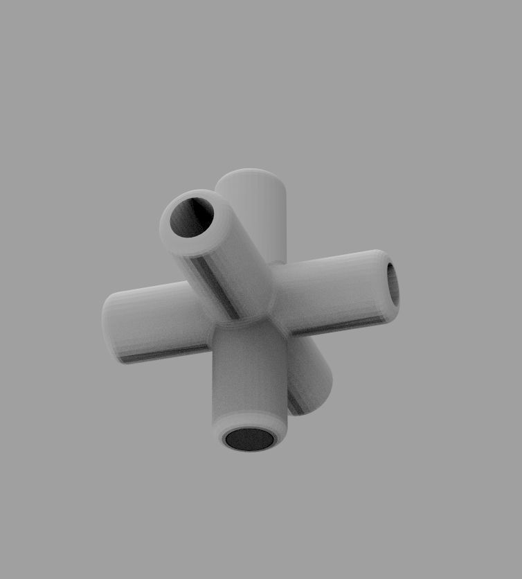  Aquarium Air Pipe Connector 360 3D print model_58