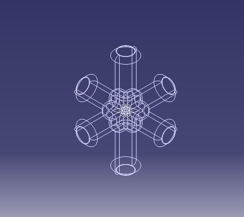  Aquarium Air Pipe Connector 360 3D print model_6