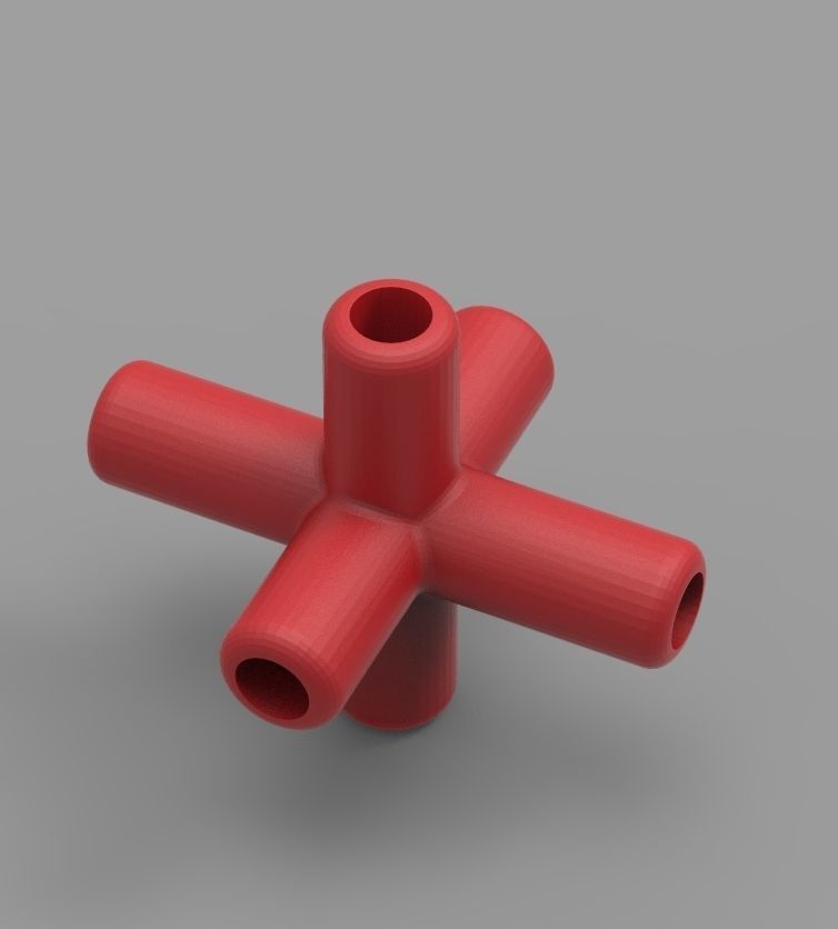  Aquarium Air Pipe Connector 360 3D print model_66