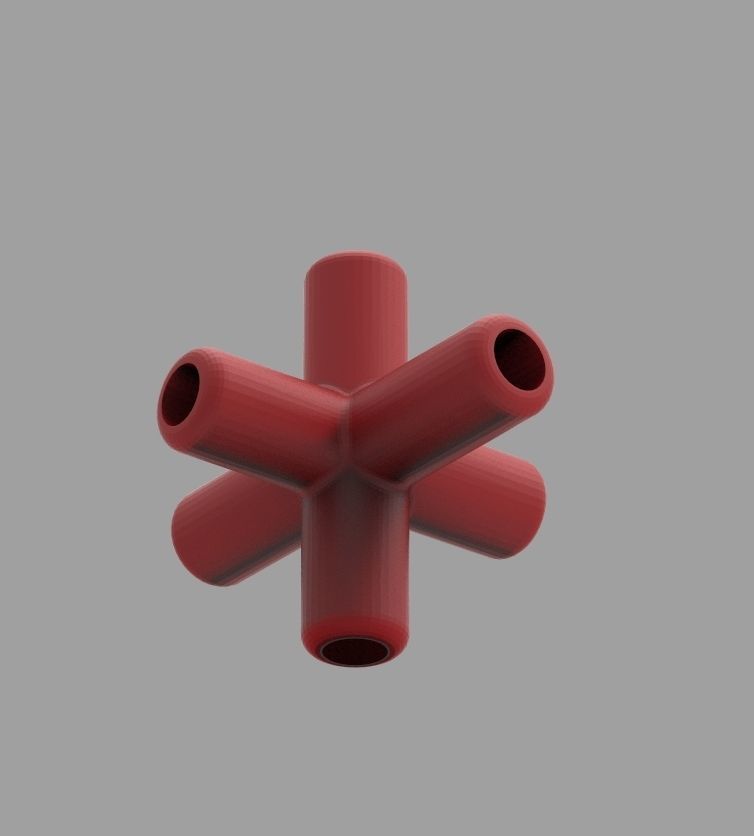  Aquarium Air Pipe Connector 360 3D print model_64