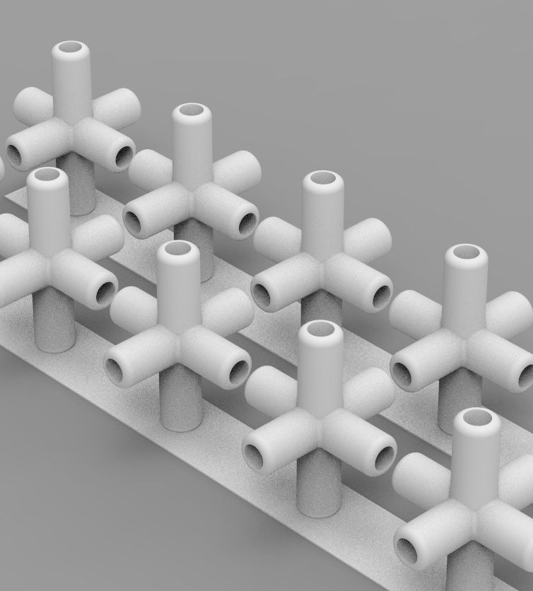  Aquarium Air Pipe Connector 360 3D print model_27