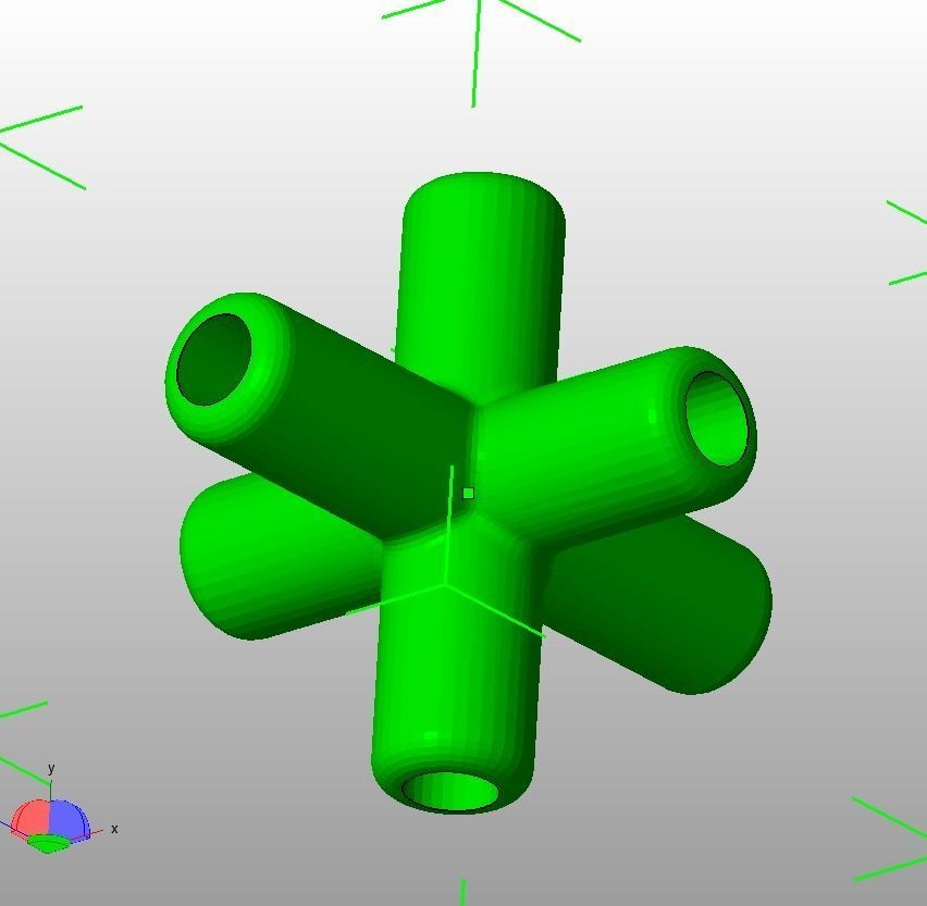  Aquarium Air Pipe Connector 360 3D print model_16