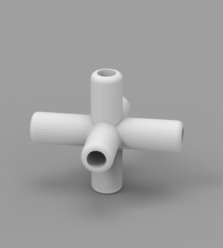 Aquarium Air Pipe Connector 360 3D print model_56
