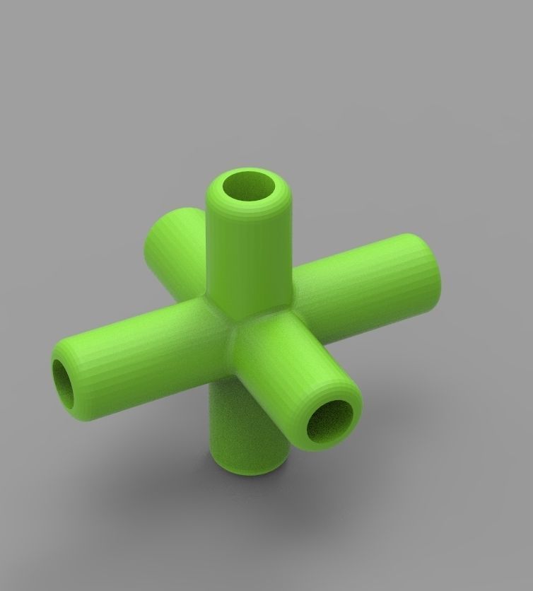  Aquarium Air Pipe Connector 360 3D print model_68