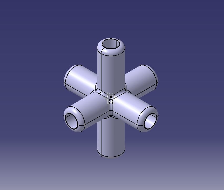  Aquarium Air Pipe Connector 360 3D print model_5