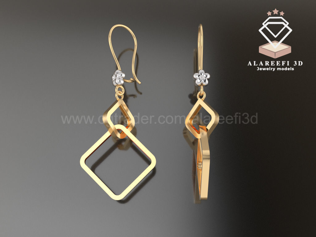 Collection 6   -12 Turkish Earrings Exclusive for the first time 3D print model_11