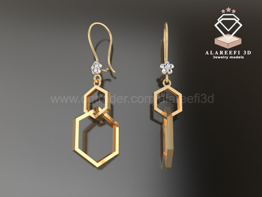 Collection 6   -12 Turkish Earrings Exclusive for the first time 3D print model_8