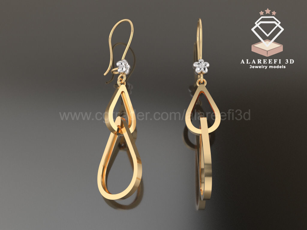 Collection 6   -12 Turkish Earrings Exclusive for the first time 3D print model_5