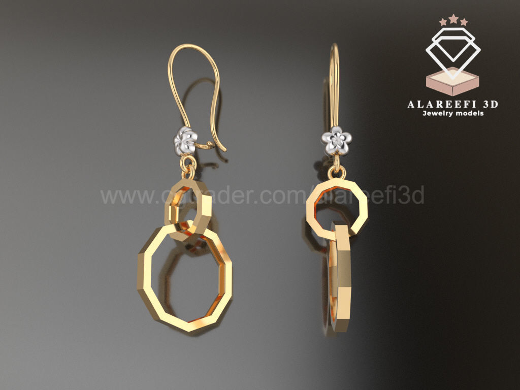 Collection 6   -12 Turkish Earrings Exclusive for the first time 3D print model_9