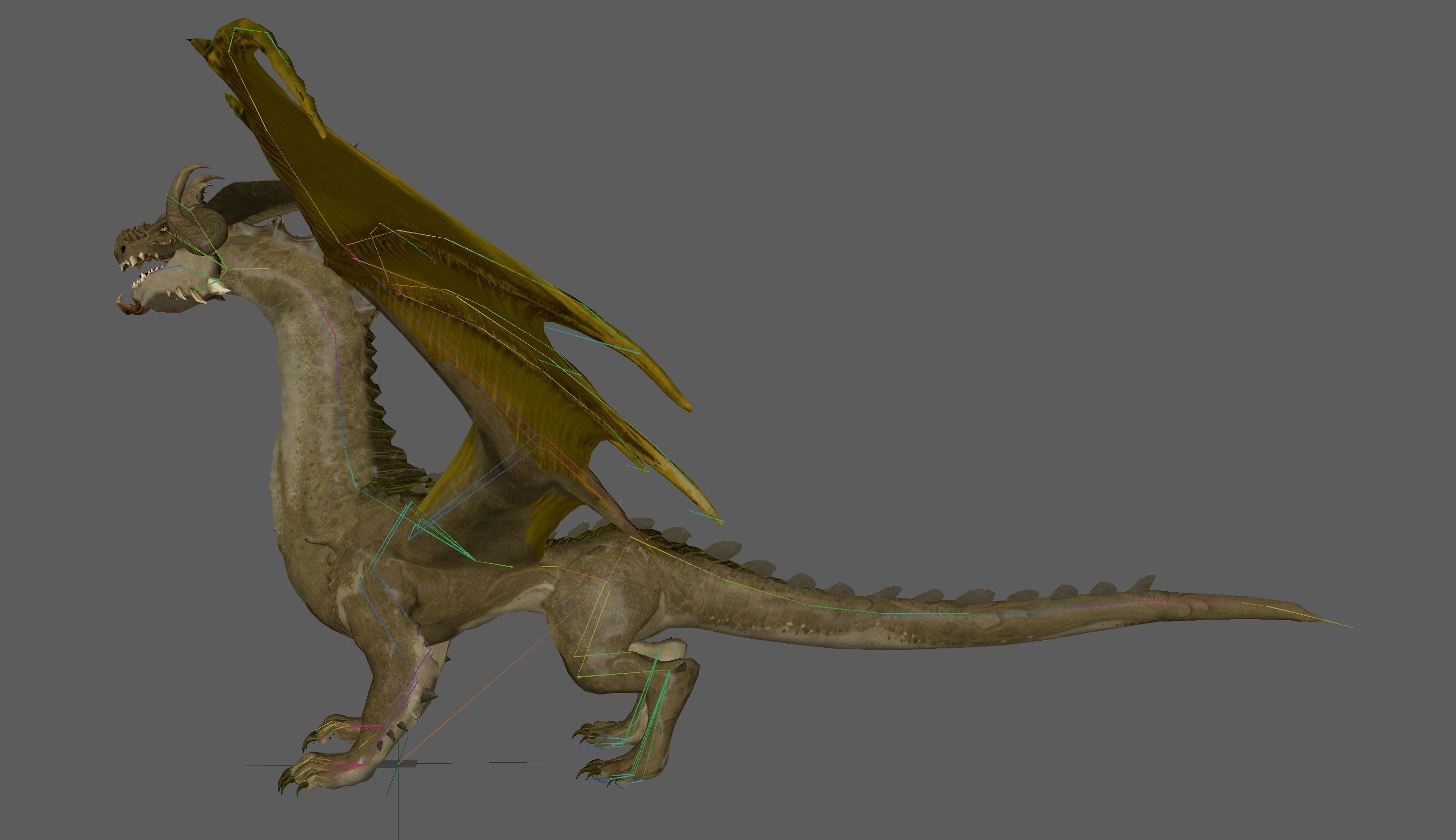 Desert Dragon Ancient 3D model_26
