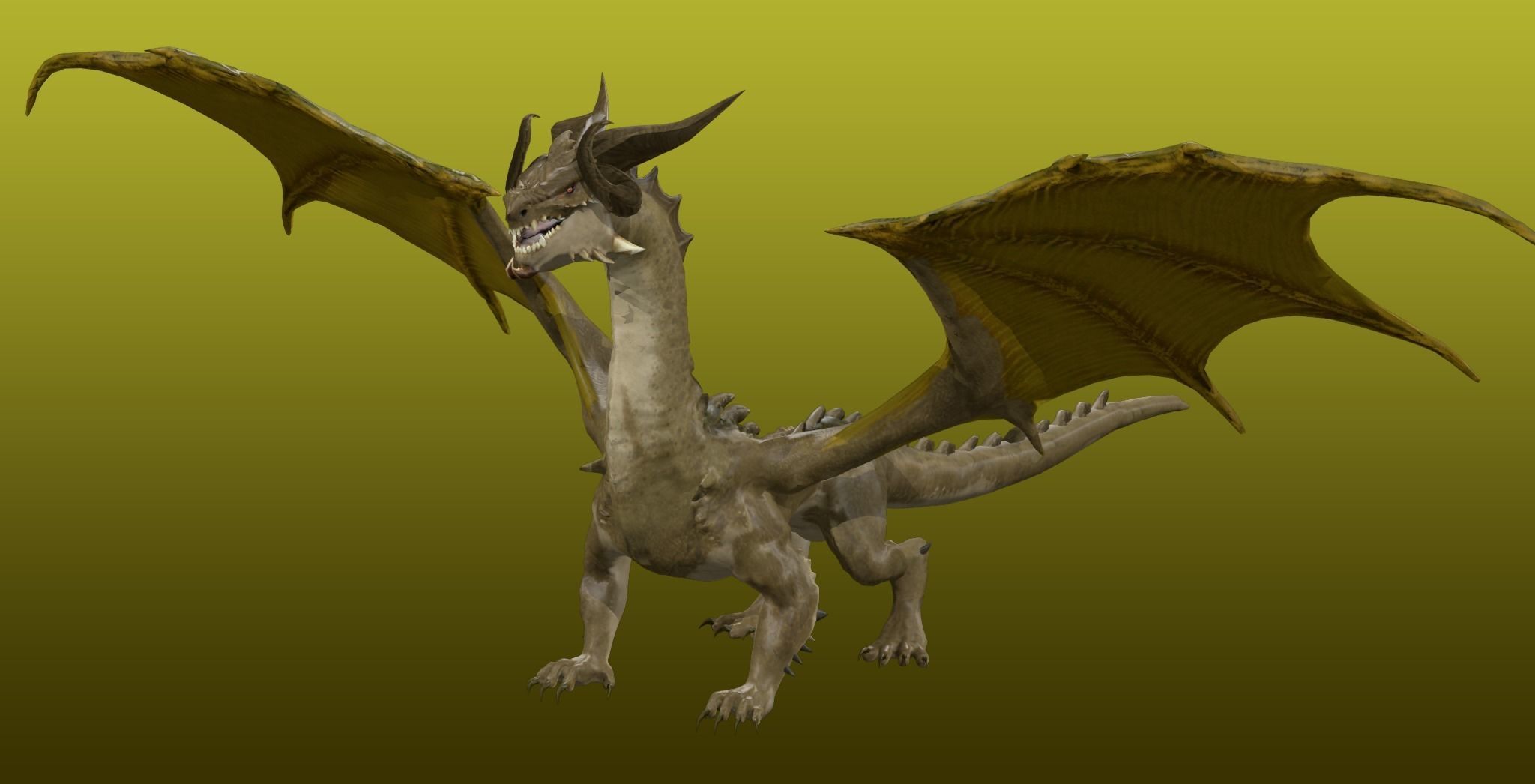 Desert Dragon Ancient 3D model_3