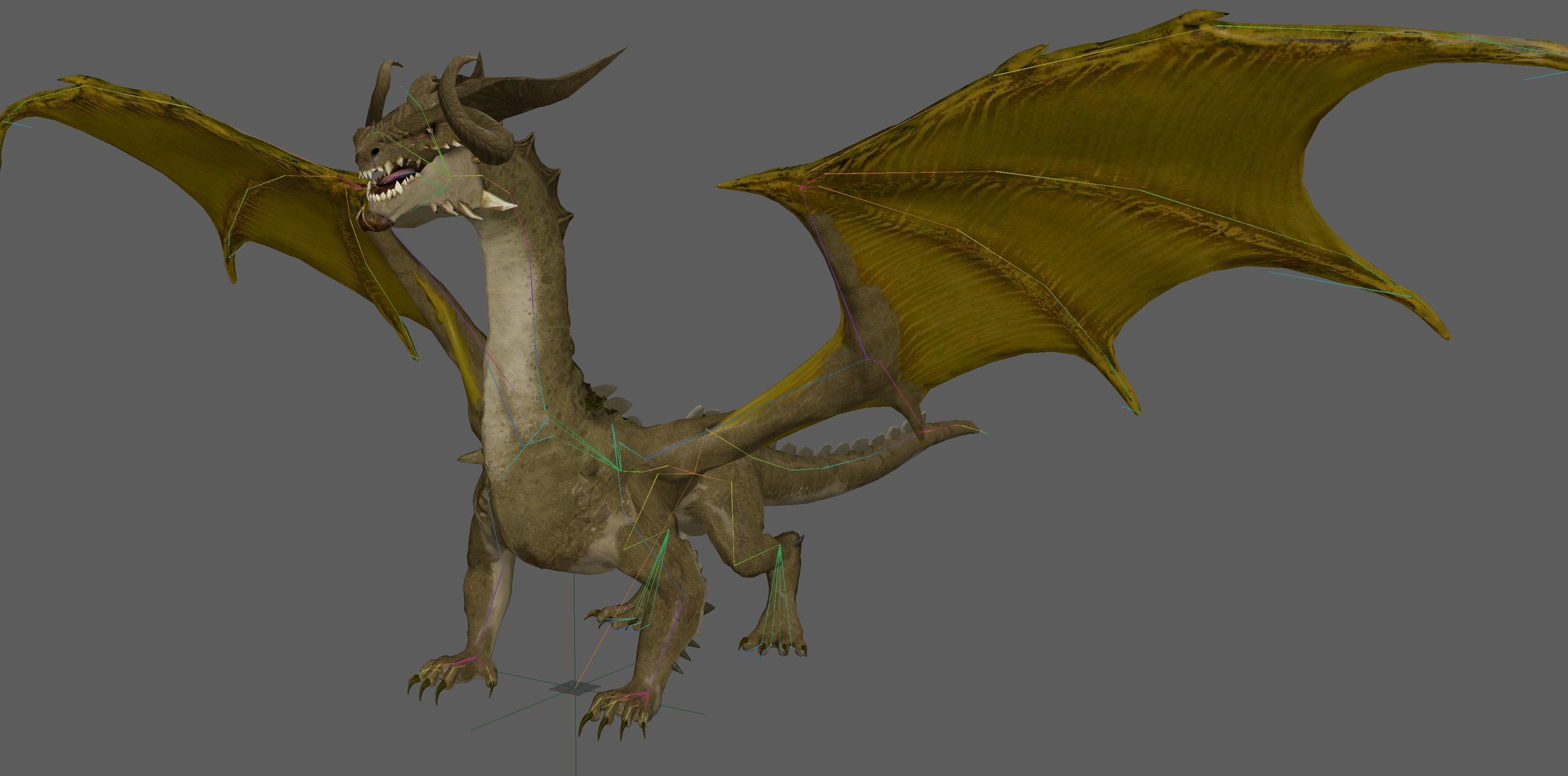 Desert Dragon Ancient 3D model_13