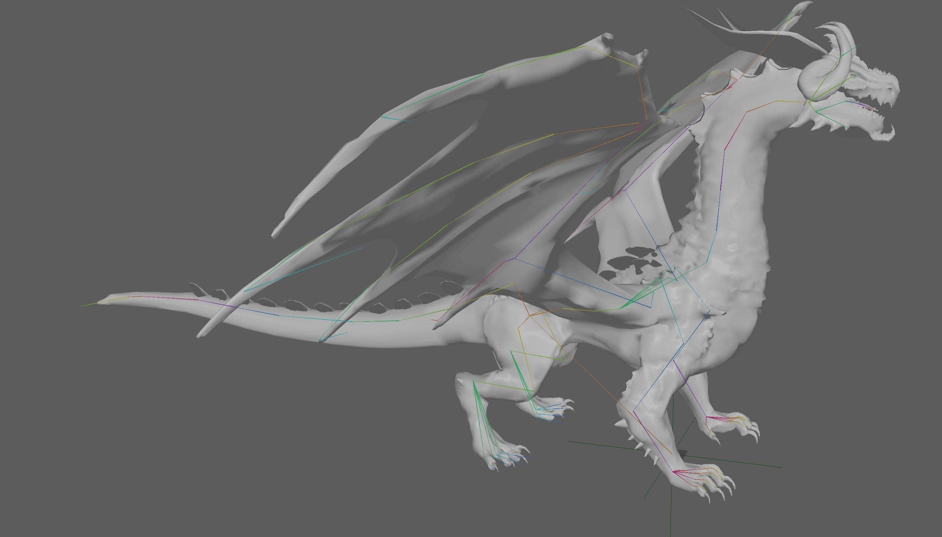 Desert Dragon Ancient 3D model_23