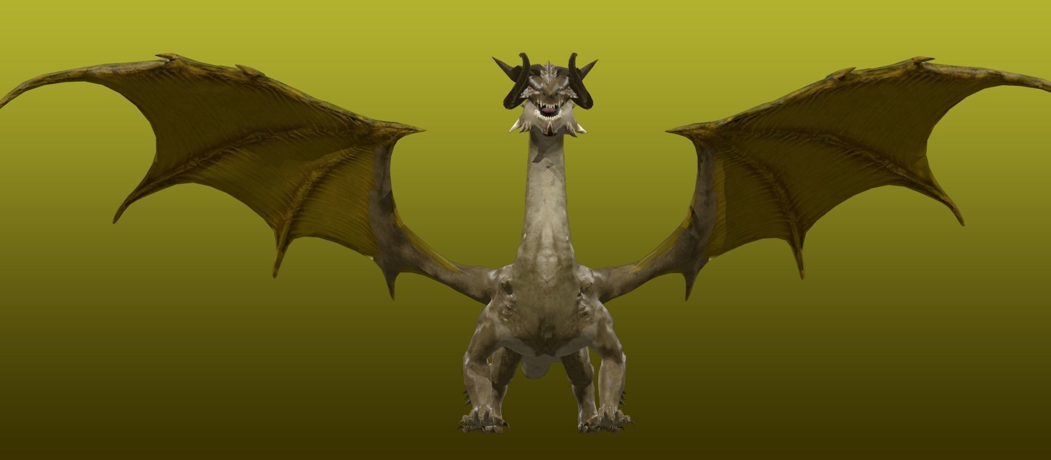 Desert Dragon Ancient 3D model_7