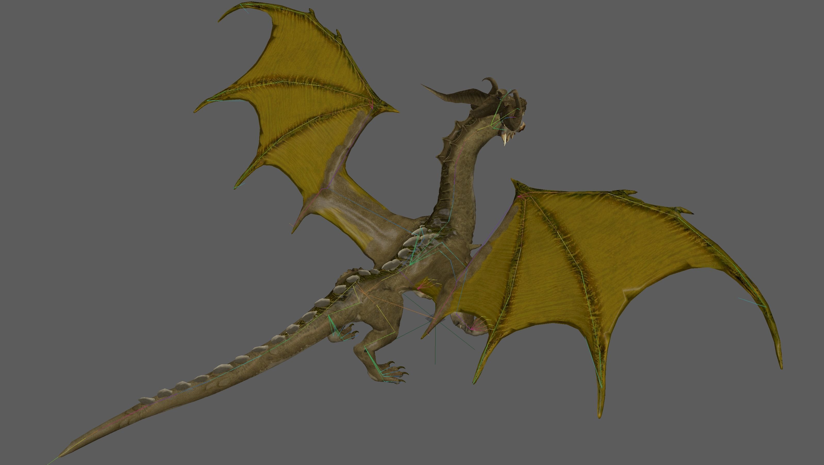 Desert Dragon Ancient 3D model_24