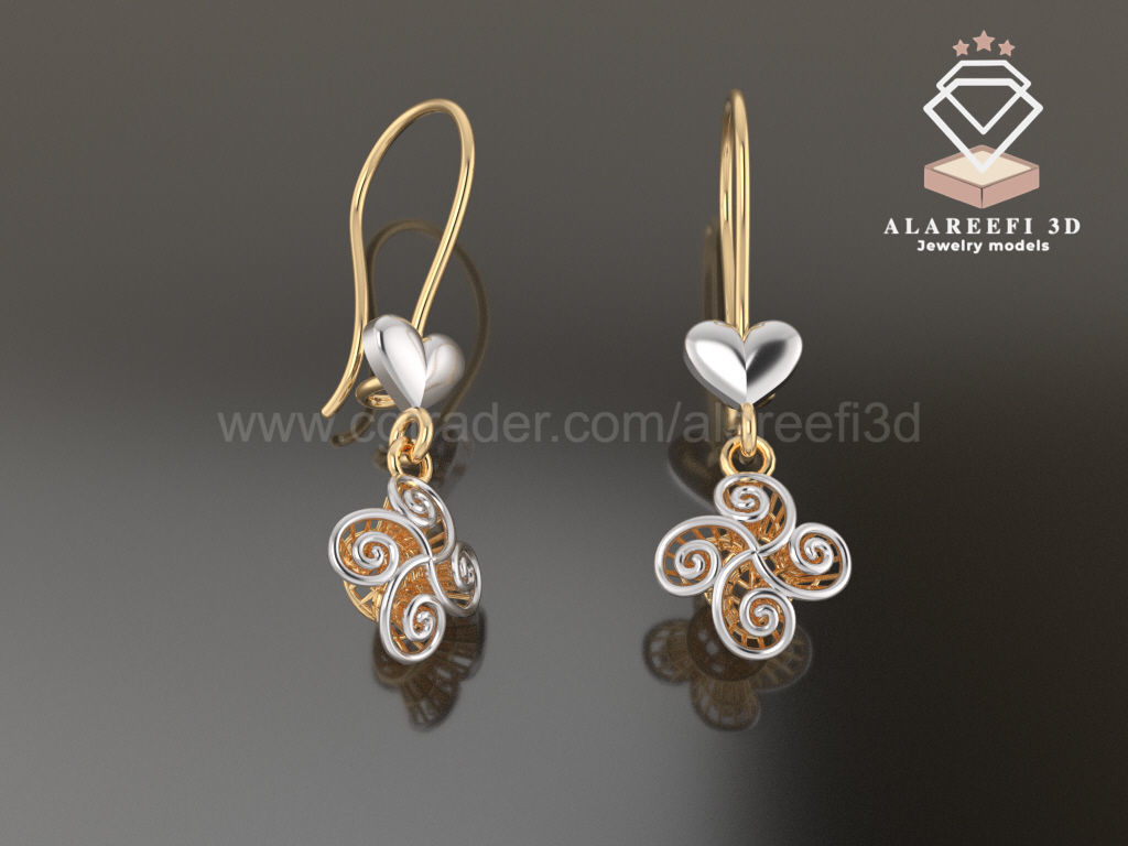 Collection 7 -15 Turkish Earrings Exclusive for the first time 3D print model_6