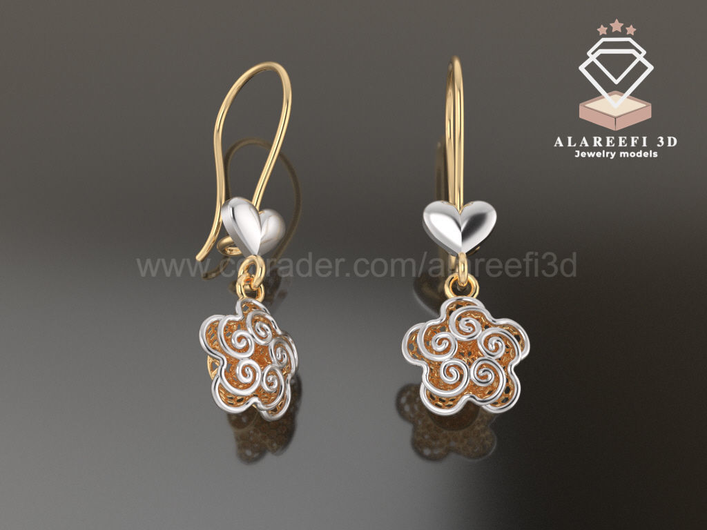 Collection 7 -15 Turkish Earrings Exclusive for the first time 3D print model_7