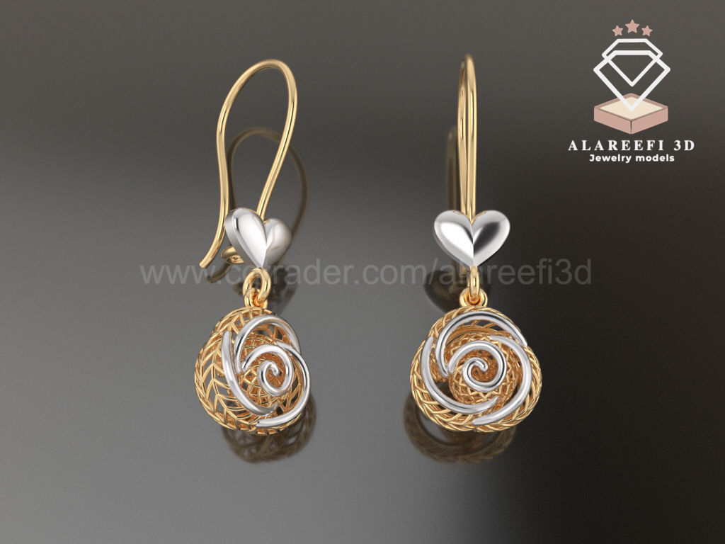 Collection 7 -15 Turkish Earrings Exclusive for the first time 3D print model_12