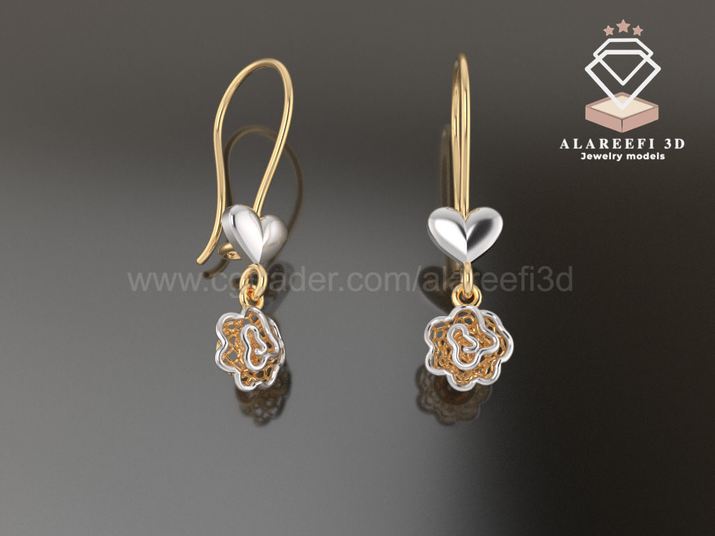 Collection 8 -15 Turkish Earrings Exclusive for the first time 3D print model_10