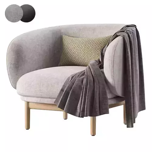 Mela Lounge Trimmed Armchair