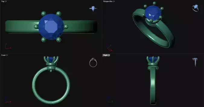 Detachable Engagement Ring 