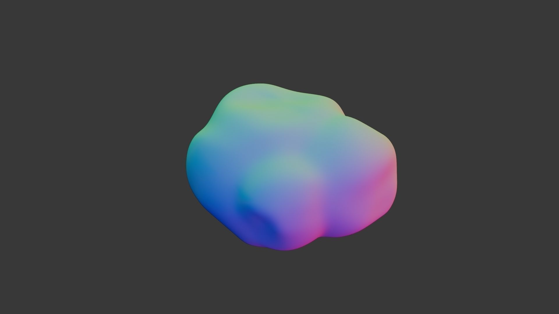 Hericium Lions Mane Mushroom Low-poly 3D model_5